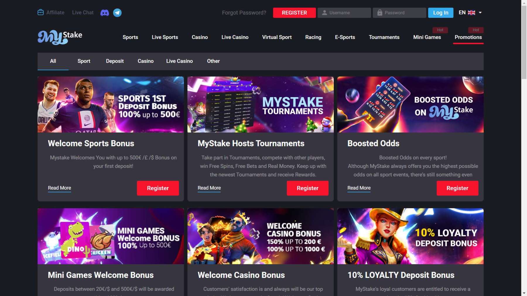 Código promocional mystake españa